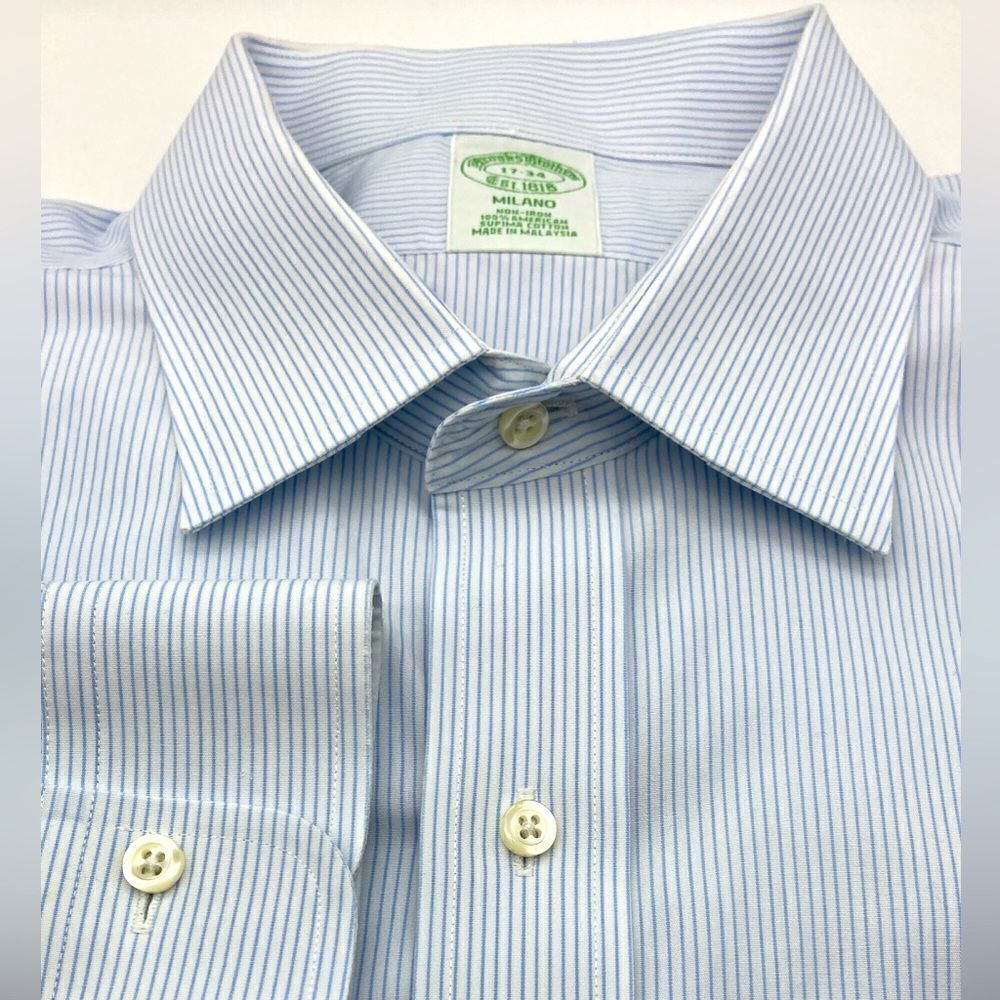 Brooks Brothers Milano Supima Cotton Shirt 17/34